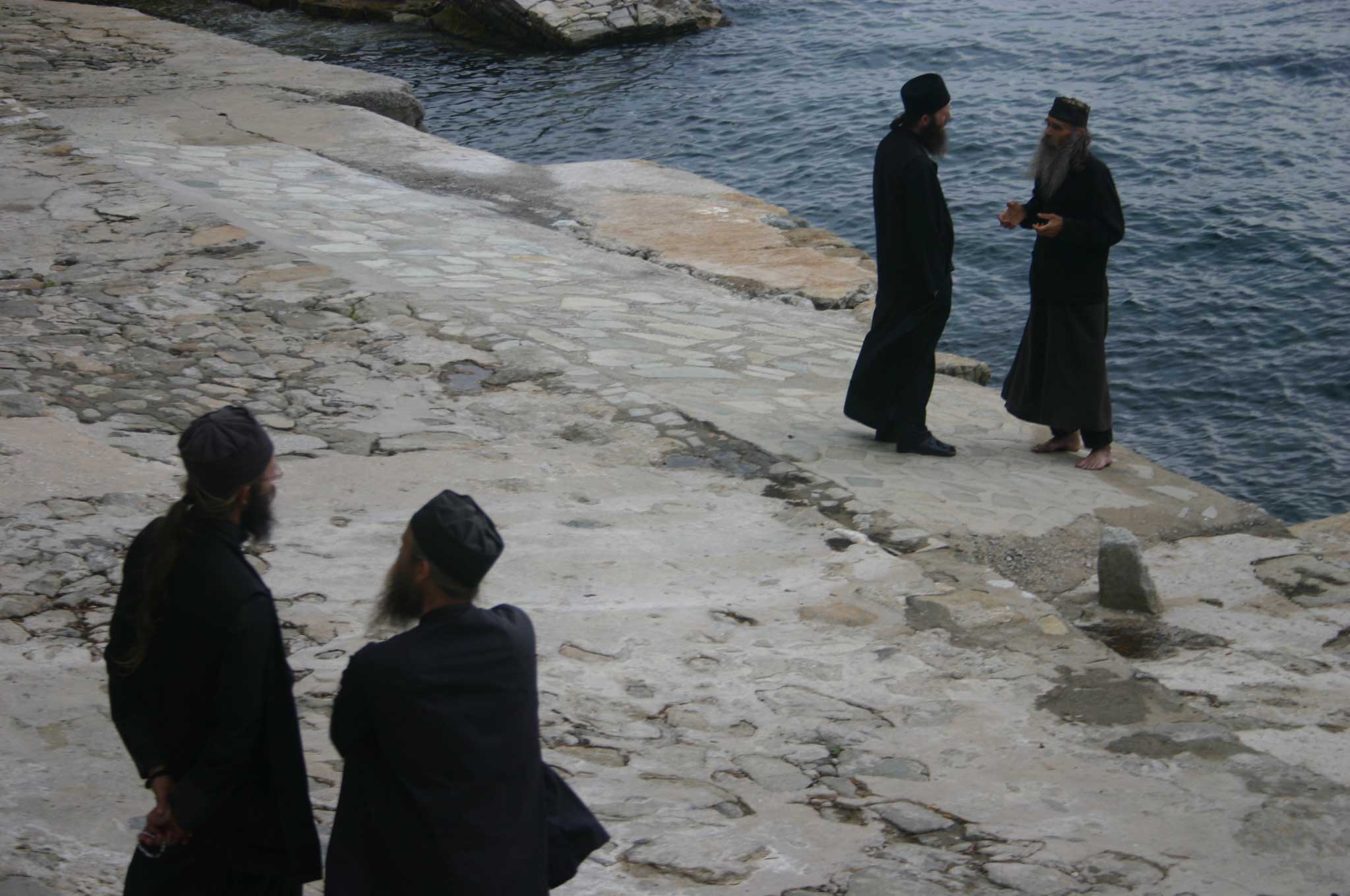 Mt Athos - Grigoriou Quay - © William Mackesy... Mount Athos: Mt Athos - Grigoriou Quay - © William Mackesy...