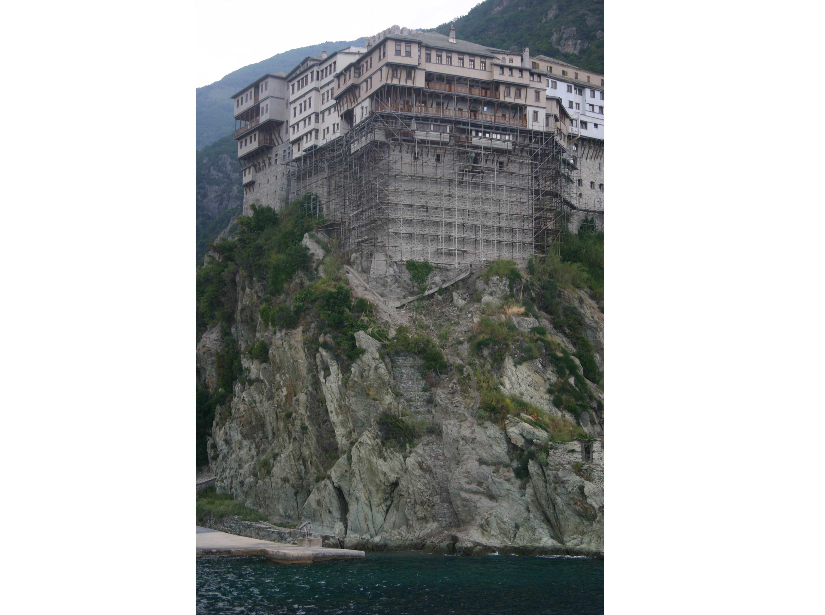 Greece, Mount Athos, Mt Athos - Grigoriou From the Sea, Walkopedia