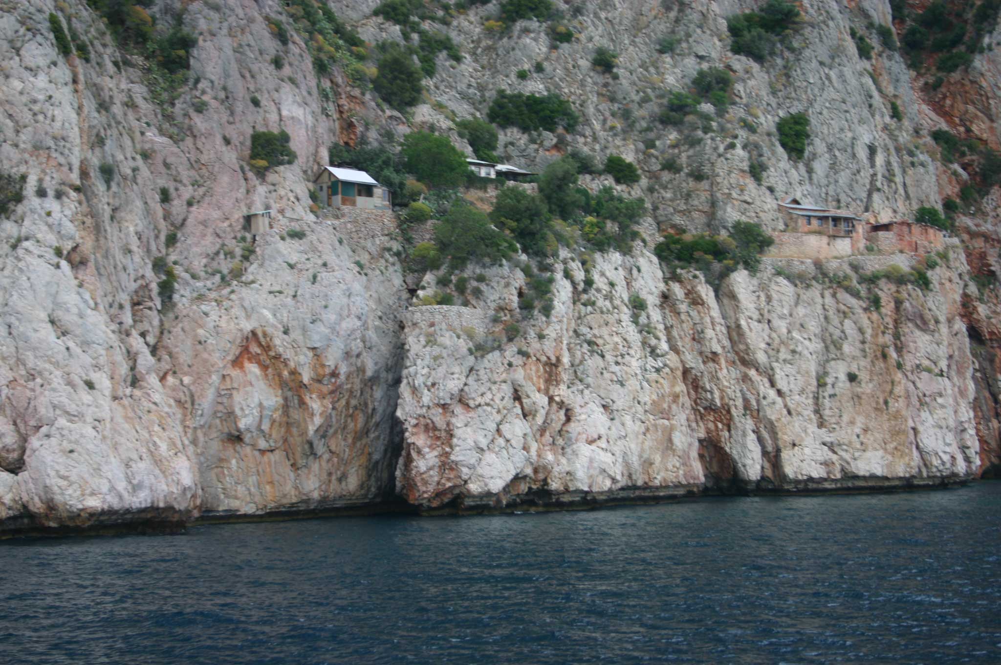 Greece, Mount Athos, Mt Athos - South Coast From the Ferry, Walkopedia