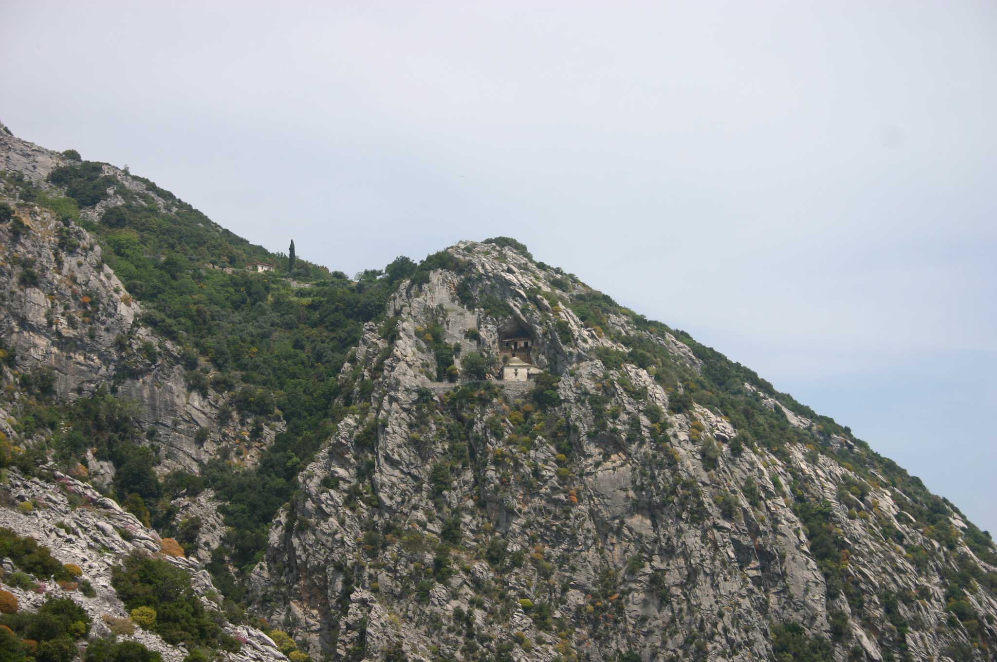 Greece, Mount Athos, Mt Athos - Cliff-face Hermitage, Walkopedia