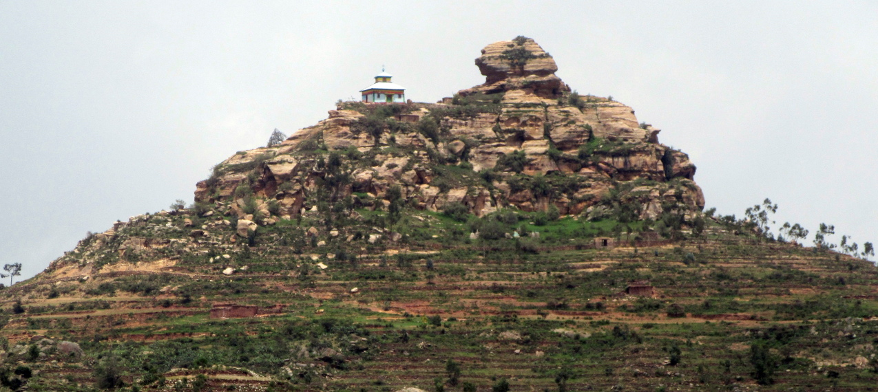 Ethiopia North Tigray, Tigray Rock Churches, Modern Church built on hill Tigray Ethiopia, Walkopedia