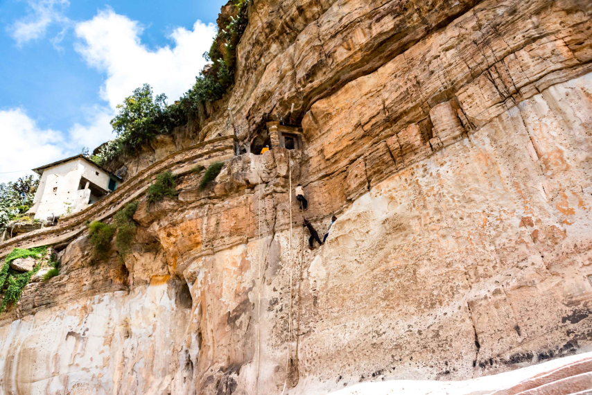 Ethiopia North Tigray, Tigray Rock Churches, Climb to Debra Damo Monastery , Walkopedia