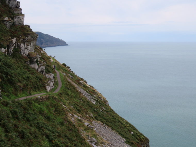 United Kingdom England South-west Exmoor, Exmoor, Tarmaced coastal path, west of Lynton, Walkopedia