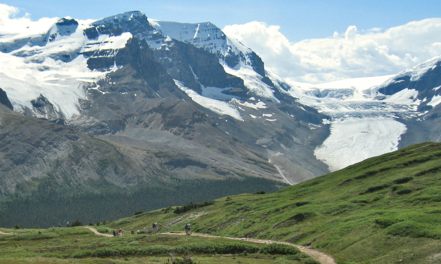 Canada Alberta: Jasper NP, Wilcox Pass, View from Wilcox Pass, Walkopedia