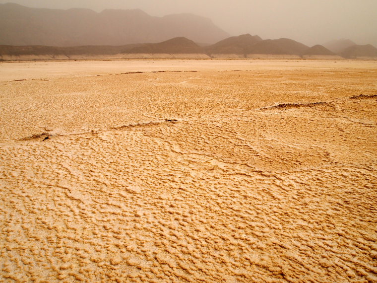 Djibouti, Lac Assal , Field of salt, Walkopedia