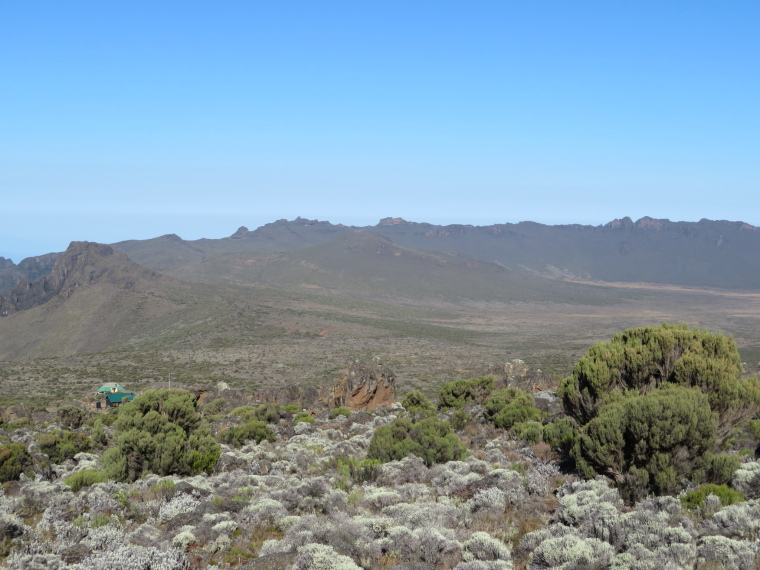 Tanzania Mount Kilimanjaro, Lava Tower, Plateau from above Shira 2, am, Walkopedia