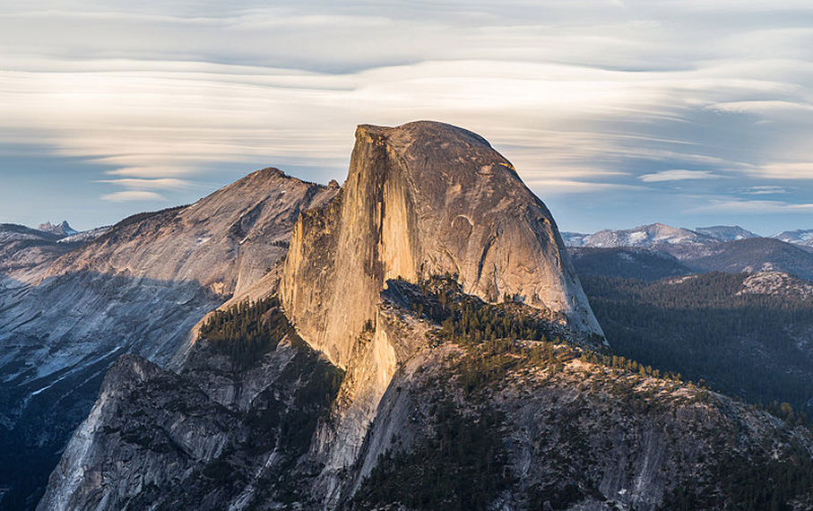 USA California Yosemite, Half Dome, Half Dome from Glacier Point, Walkopedia