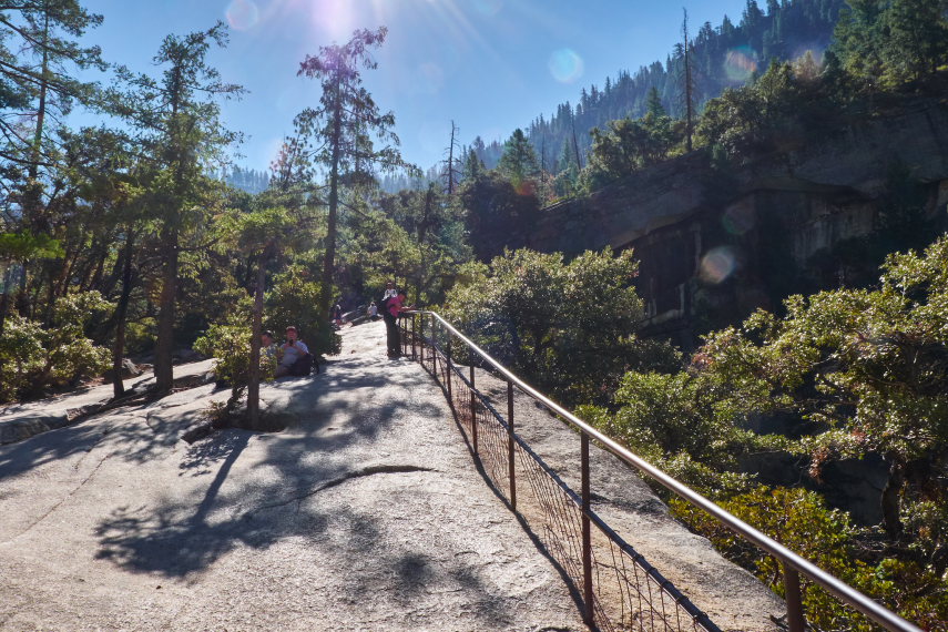 USA California Yosemite, Mist Trail, Vernal Fall, Mist Trail, Walkopedia