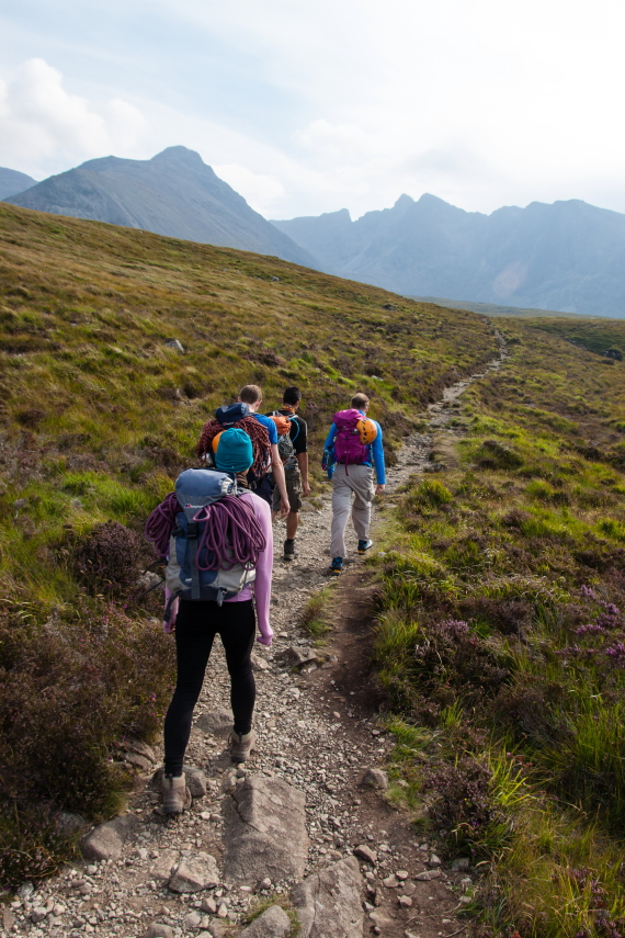 United Kingdom Scotland Isles Skye, Coire Lagan and Sgurr Alasdair, Towards Sgurr Alasdair, Walkopedia