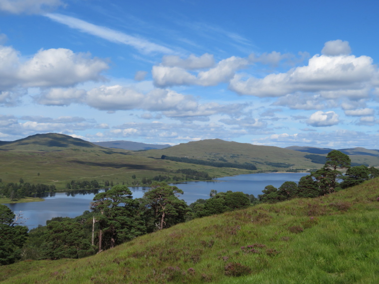 United Kingdom Scotland SW Highlands, Bridge of Orchy to Kingshouse, Rannoch Moor, Loch Tulla from first hill, Walkopedia