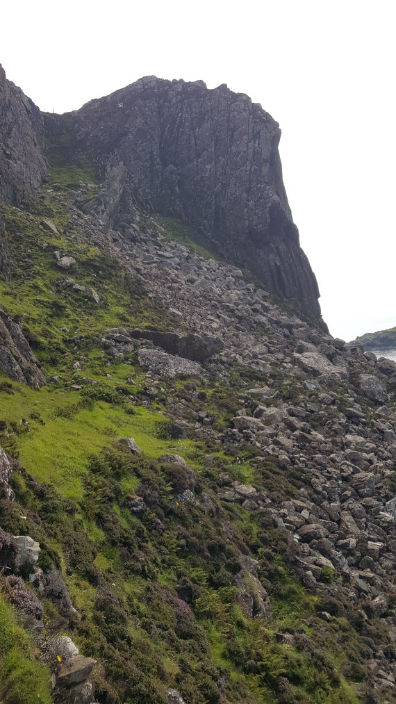 United Kingdom Scotland Isles Skye, Rubha Hunish, back at the cliffs, Walkopedia