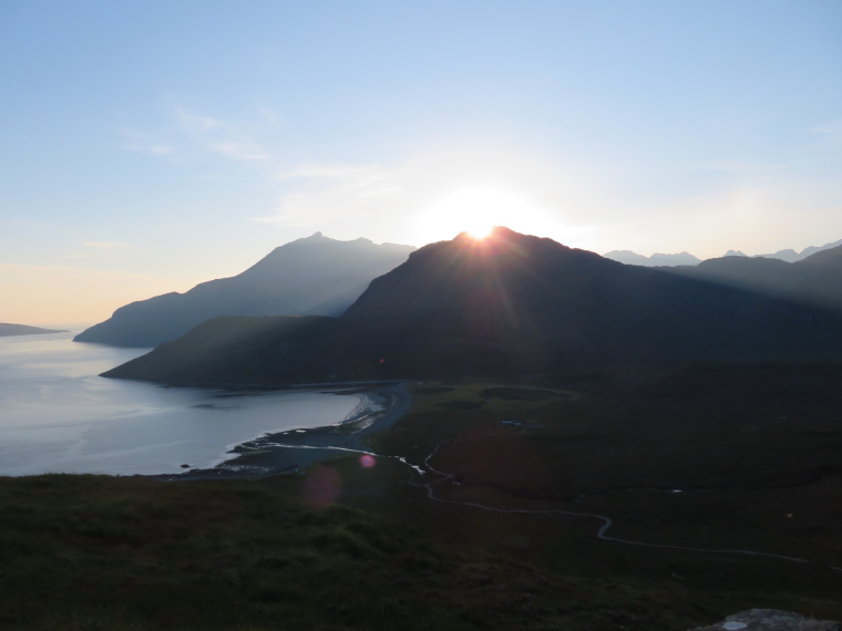 United Kingdom Scotland Isles Skye, Skye Trail, Sgurr na Stri, Black Cuillin from Camasunary walk, late, Walkopedia