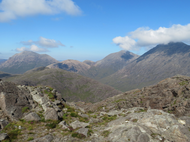 United Kingdom Scotland Isles Skye, Bla Bheinn, Bla Bheinn R, Marsco L,  from Sgurr na Stri, Walkopedia