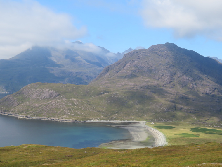 United Kingdom Scotland Isles Skye, Glen Sligachan, Southern terminus, Camasunary beach, Sgurr na Stri, Black Cuillin, Walkopedia