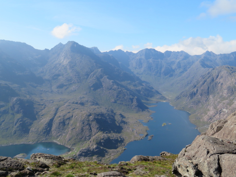 United Kingdom Scotland Isles Skye, Loch Coruisk, Loch Coruisk, bay and Black Cuillin Ridge from Sgurr na Stri ridge, Walkopedia