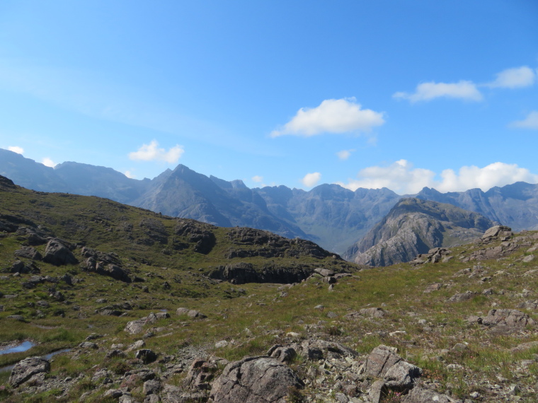 United Kingdom Scotland Isles Skye, Sgurr na Stri, Black Cuillin Ridge from Sgurr na Stri ridge, Walkopedia