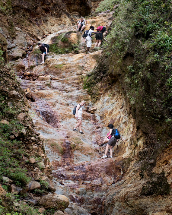 Dominica Carribean, Valley of Desolation, Boiling Lake, Valley of Desolation, trekking to Boiling lake, Walkopedia