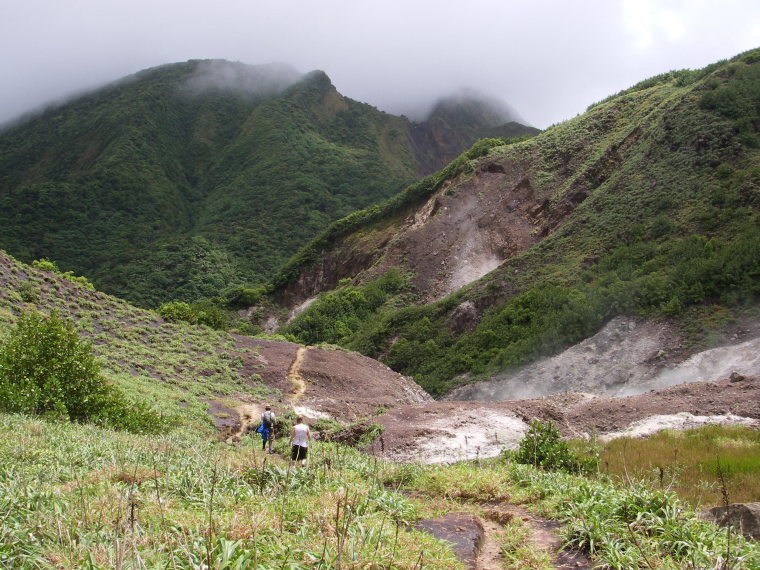 Dominica Carribean, Valley of Desolation, Boiling Lake, Boiling Lake, Walkopedia