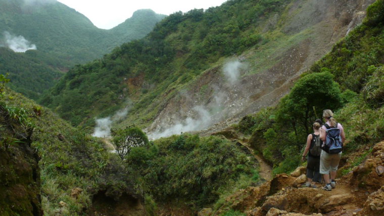 Dominica Carribean, Valley of Desolation, Boiling Lake, Valley of Desolation, Walkopedia