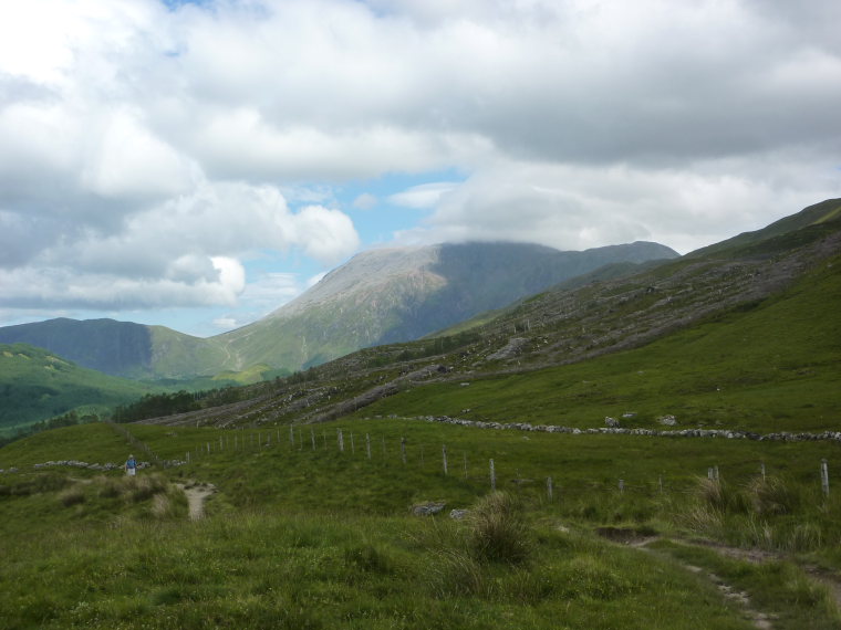 United Kingdom Scotland SW Highlands, Kinlochleven to Fort William, View of Ben Nevis, Walkopedia