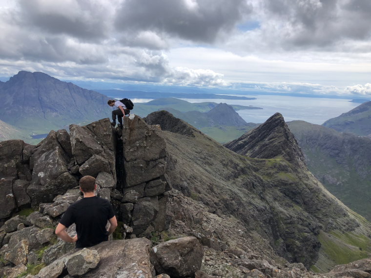 United Kingdom Scotland Isles Skye, Sgurr nan Gillean, Final clamber to the summit, Walkopedia