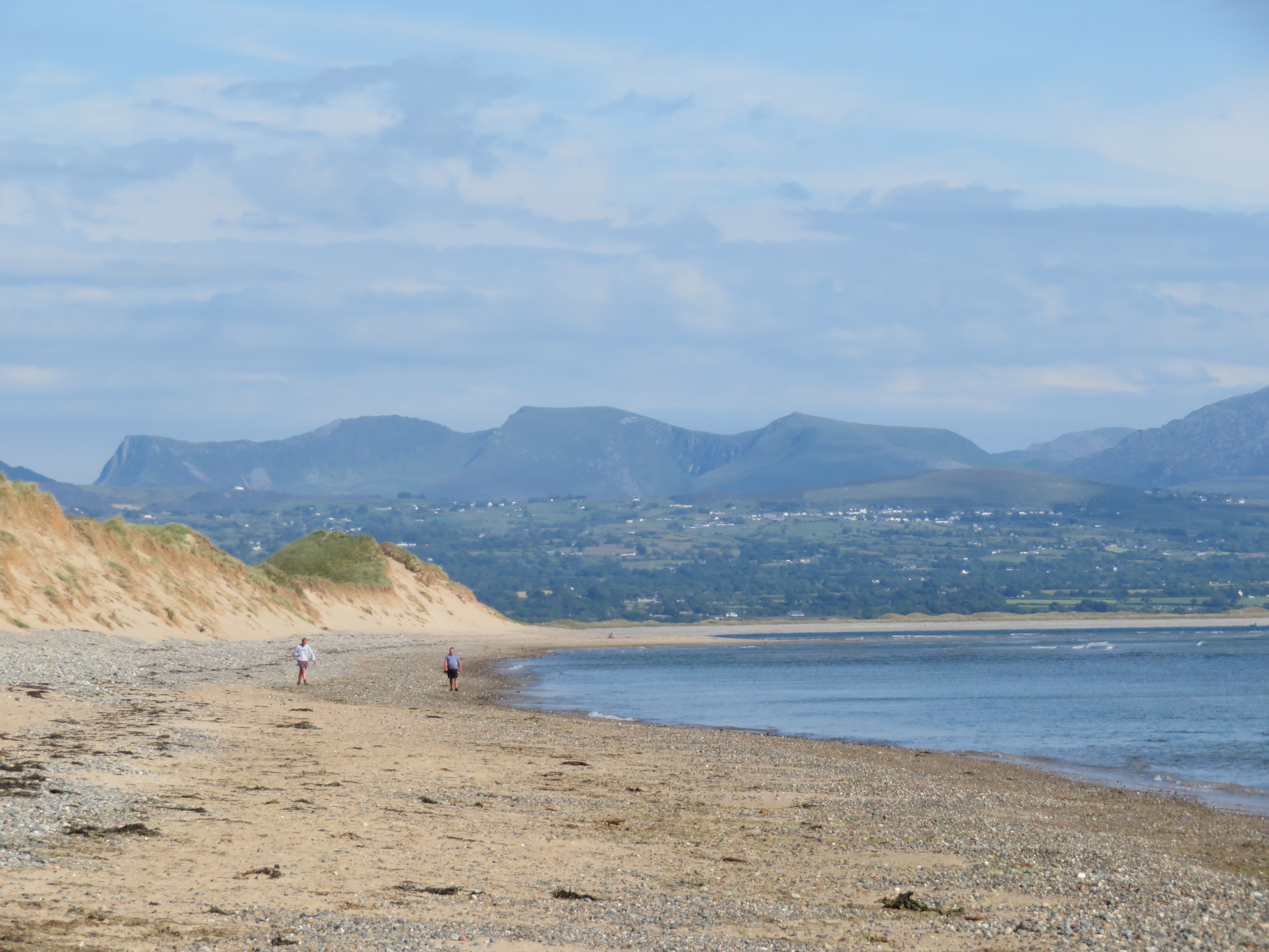 United Kingdom Wales Snowdonia, Nantlle Ridge, Nantlle ridge from Newborough beach, Walkopedia