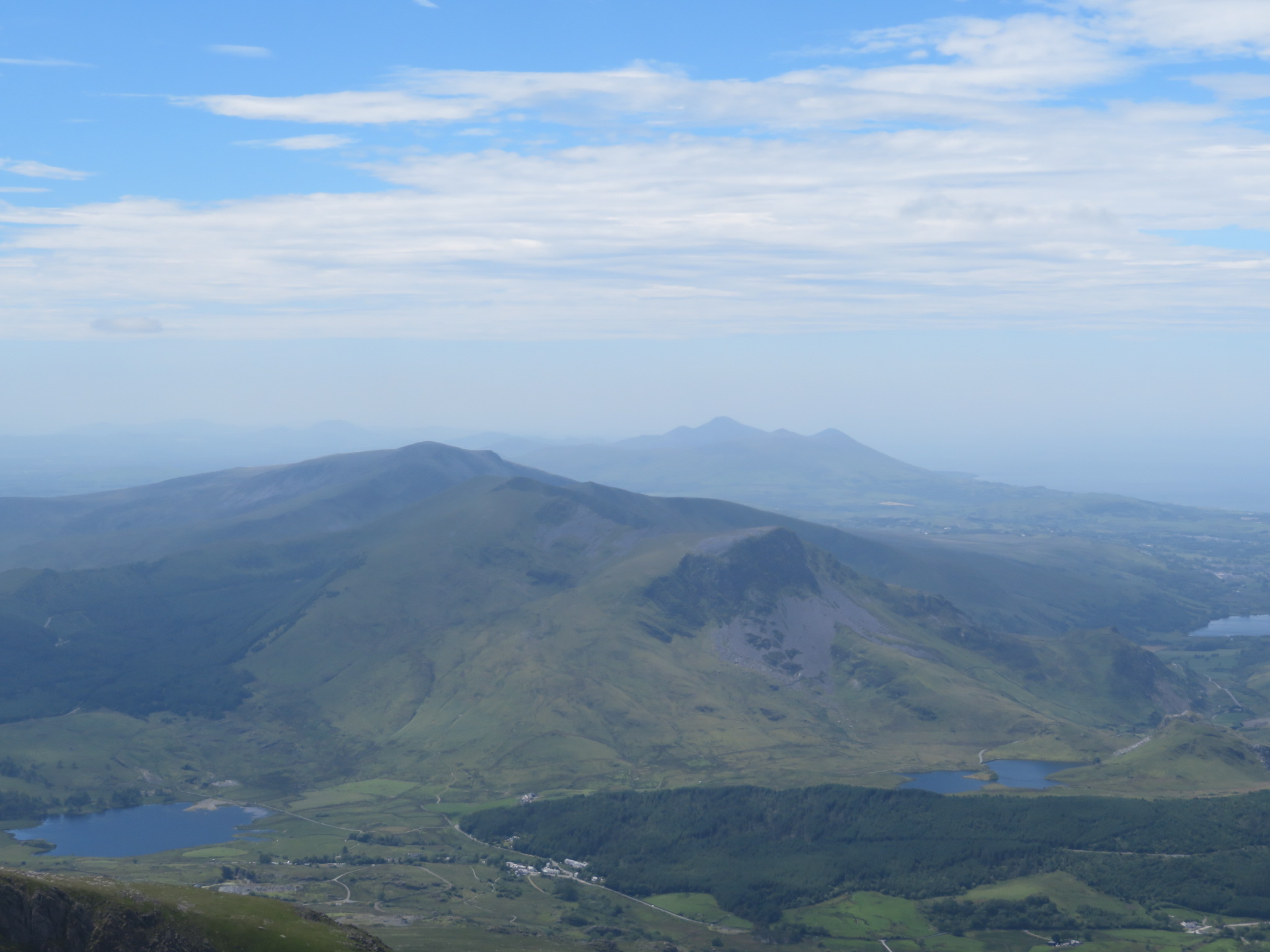 United Kingdom Wales Snowdonia, Nantlle Ridge, Nantlle seen from Snowdon, Walkopedia