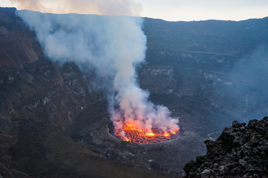 Rwanda, Virunga Mountains, Nyiragongo volcano, Walkopedia