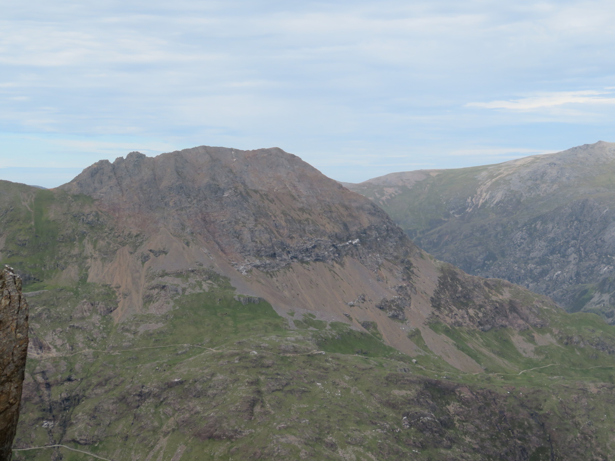 United Kingdom Wales Snowdonia, Snowdon Horseshoe, Crib Goch from LLiwedd, Walkopedia