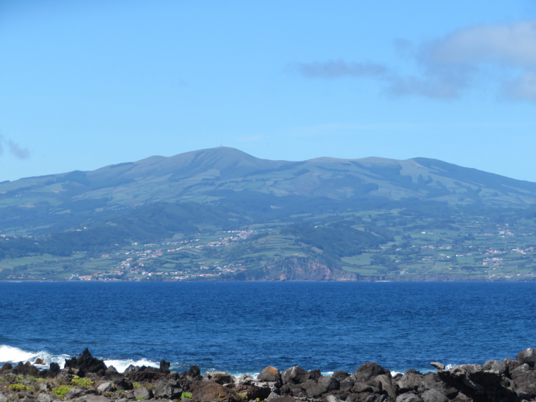 Portugal Azores Pico, Pico Island, Faial from Pico lava flow, Walkopedia