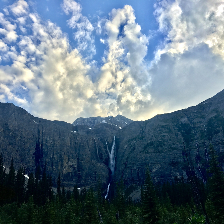 Canada Brit Col: Kootenay, Rockwall Highline Trail, Helmet Falls Clouds, Walkopedia