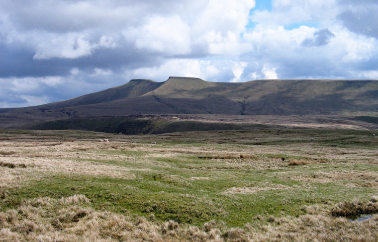 United Kingdom Wales Brecon Beacons, The Beacons Way, Fforest F Summit area of Craig Cerrig-gleisiad to Pen Y Fan, Walkopedia