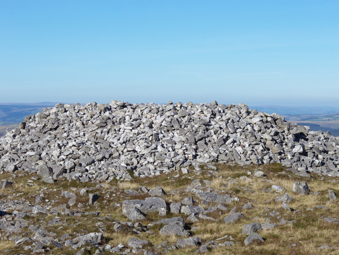 United Kingdom Wales Brecon Beacons, The Black Mountain, One of the ancient cairns on Garreg las, Walkopedia