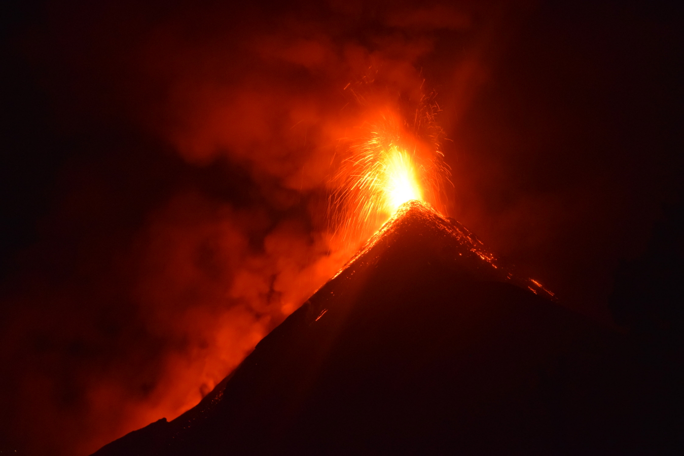 Guatemala, Volcan Acatenango and Volcan Fuego, Volcan de Fuego, Walkopedia
