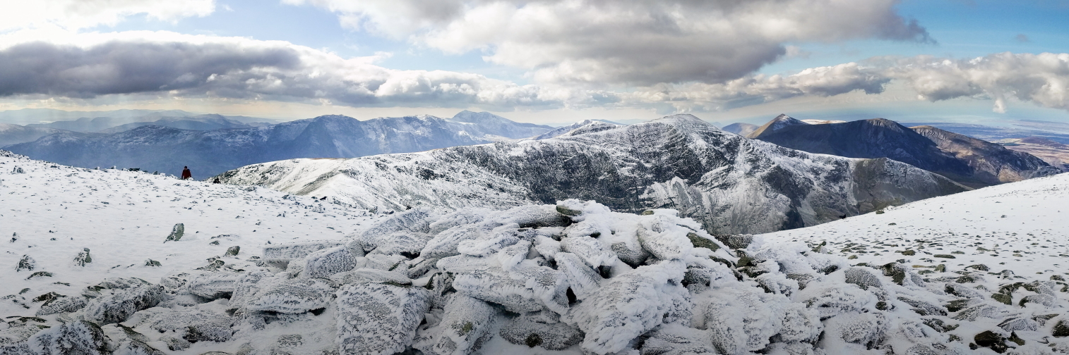 United Kingdom Wales Snowdonia, Carneddau , Carnedd Dafydd from Carnedd Llewelyn, Walkopedia