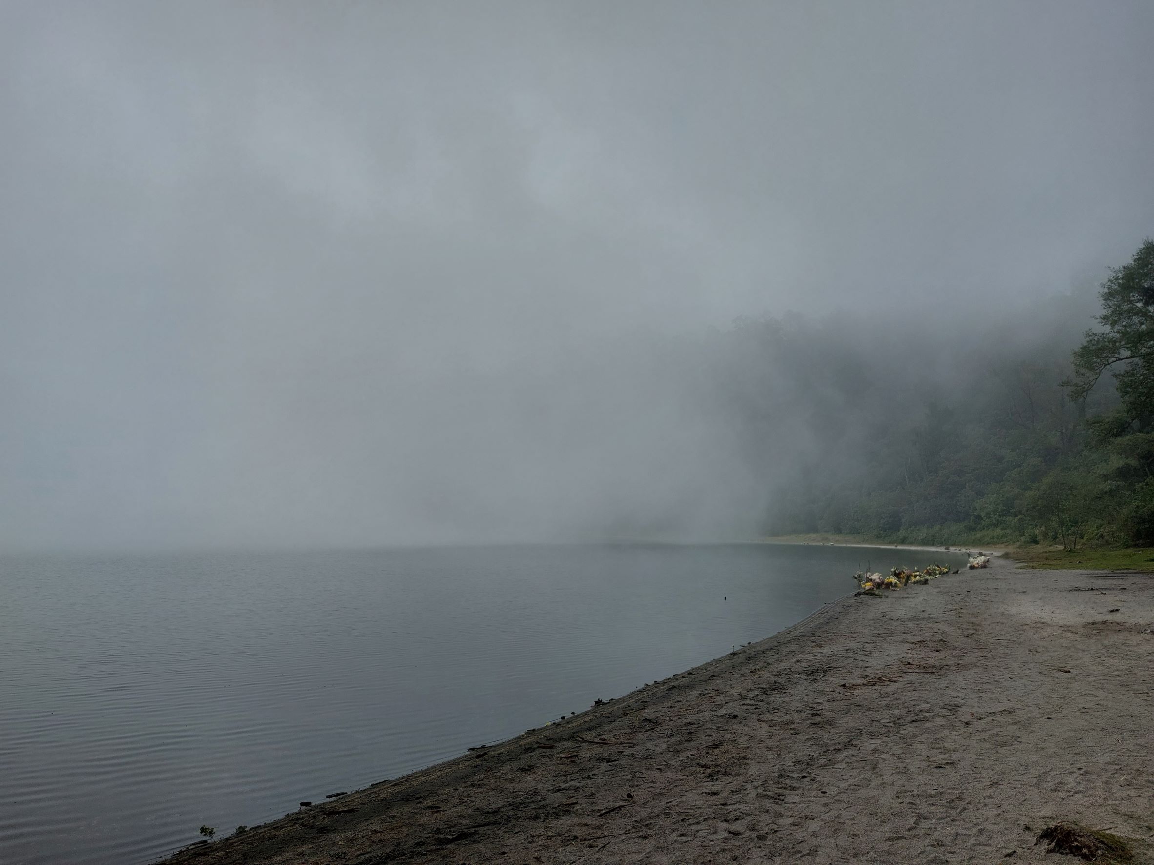 Offerings - © William Mackesy... Chicabal Crater Lake : Offerings - © William Mackesy...