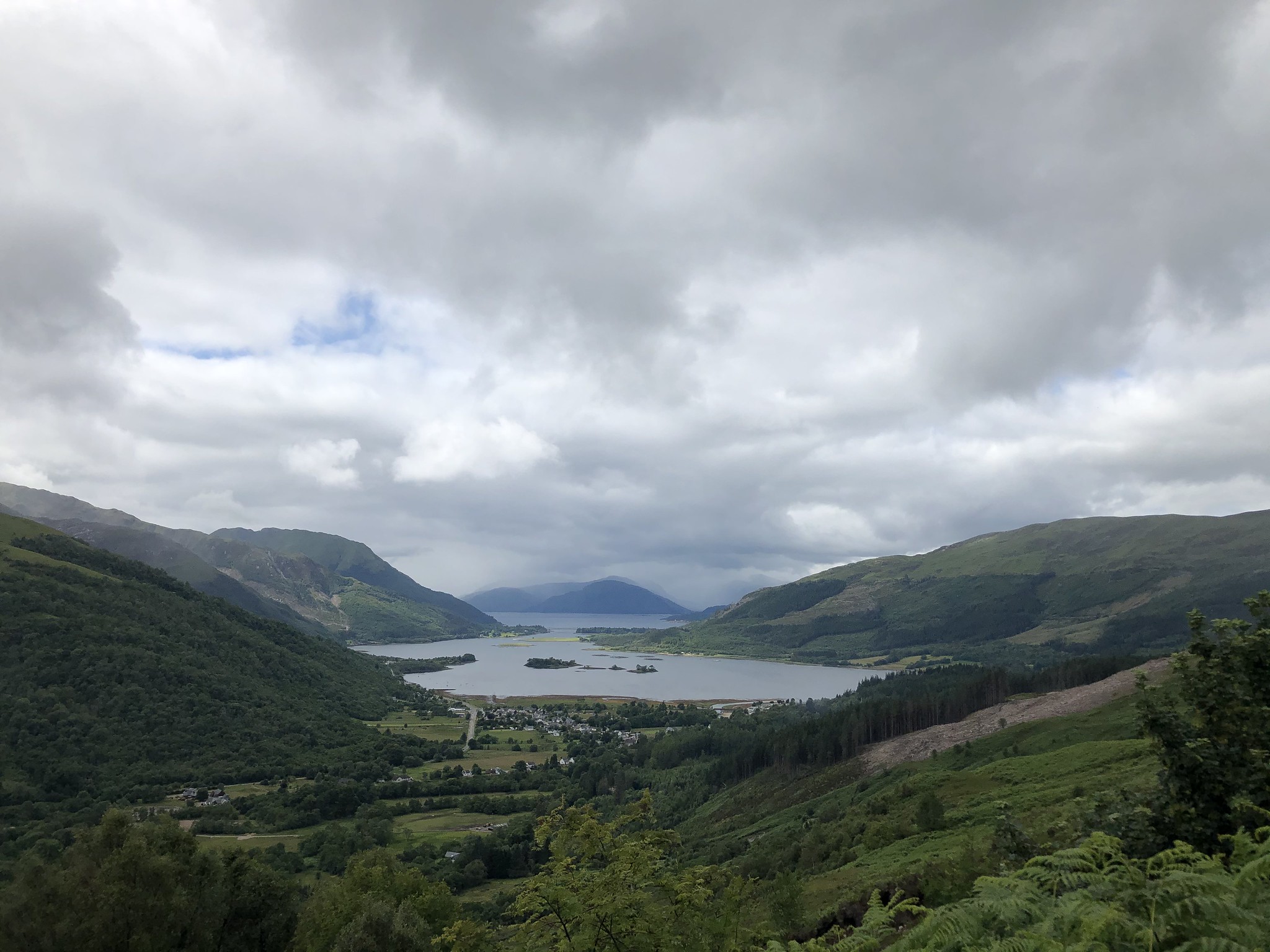 United Kingdom Scotland NW Highlands Ardnamurchan, Garbh Bheinn of Ardgour, View down Loch Leven towards Garbh Bheinn, Walkopedia