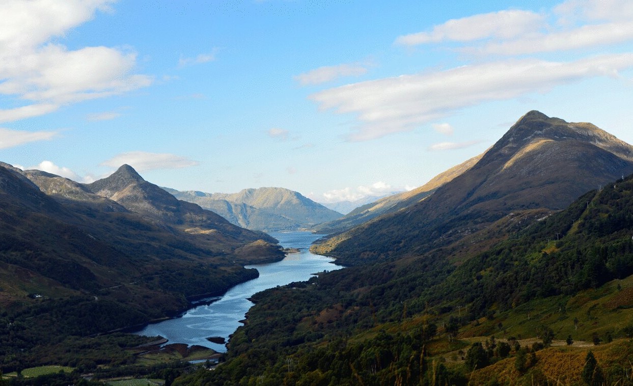 United Kingdom Scotland NW Highlands Ardnamurchan, Garbh Bheinn of Ardgour, loch leven from garbh bheinn, Walkopedia