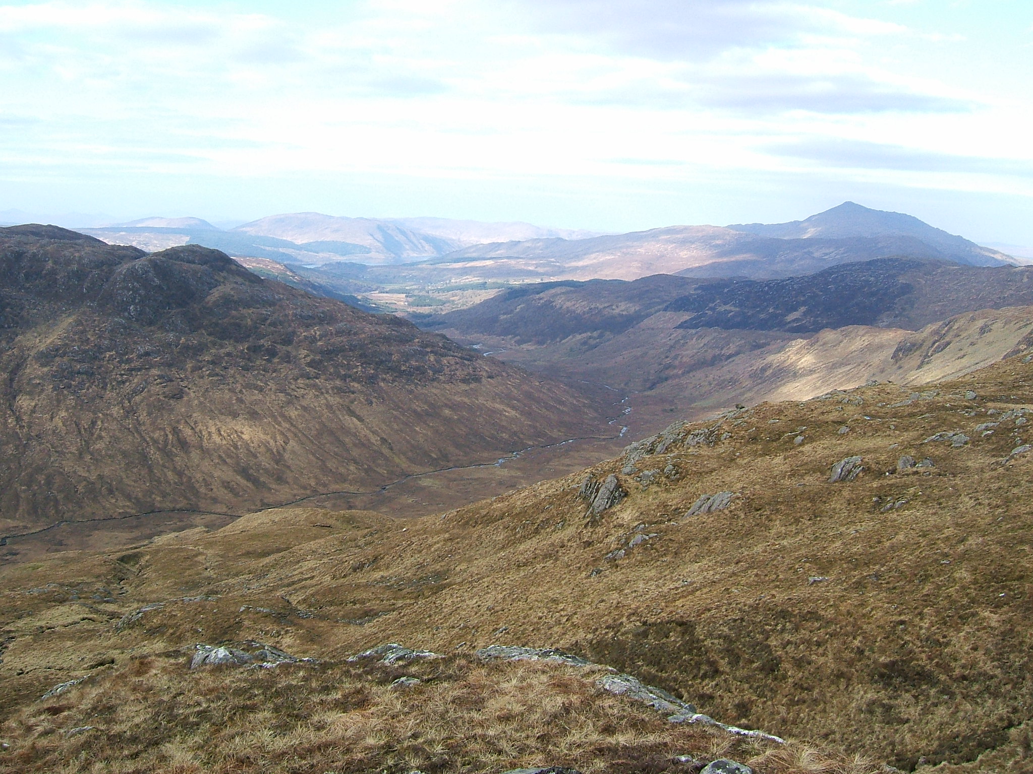 United Kingdom Scotland NW Highlands Ardnamurchan, Ardnamurchan Area, Strontian river valley, ben Resipol, Walkopedia