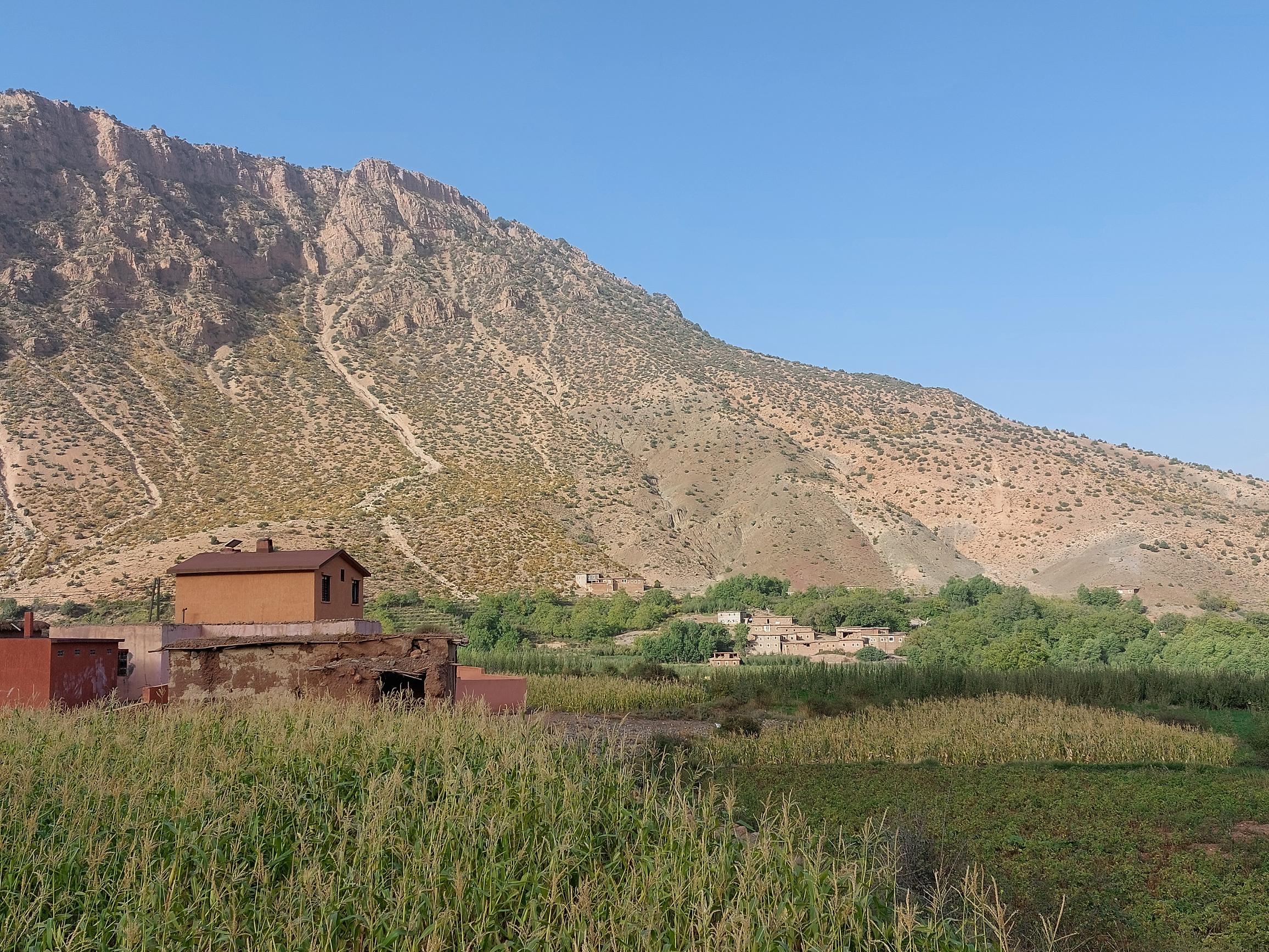 Across lower Arouss valley - © William Mackesy Arous valley: Across lower Arouss valley - © William Mackesy