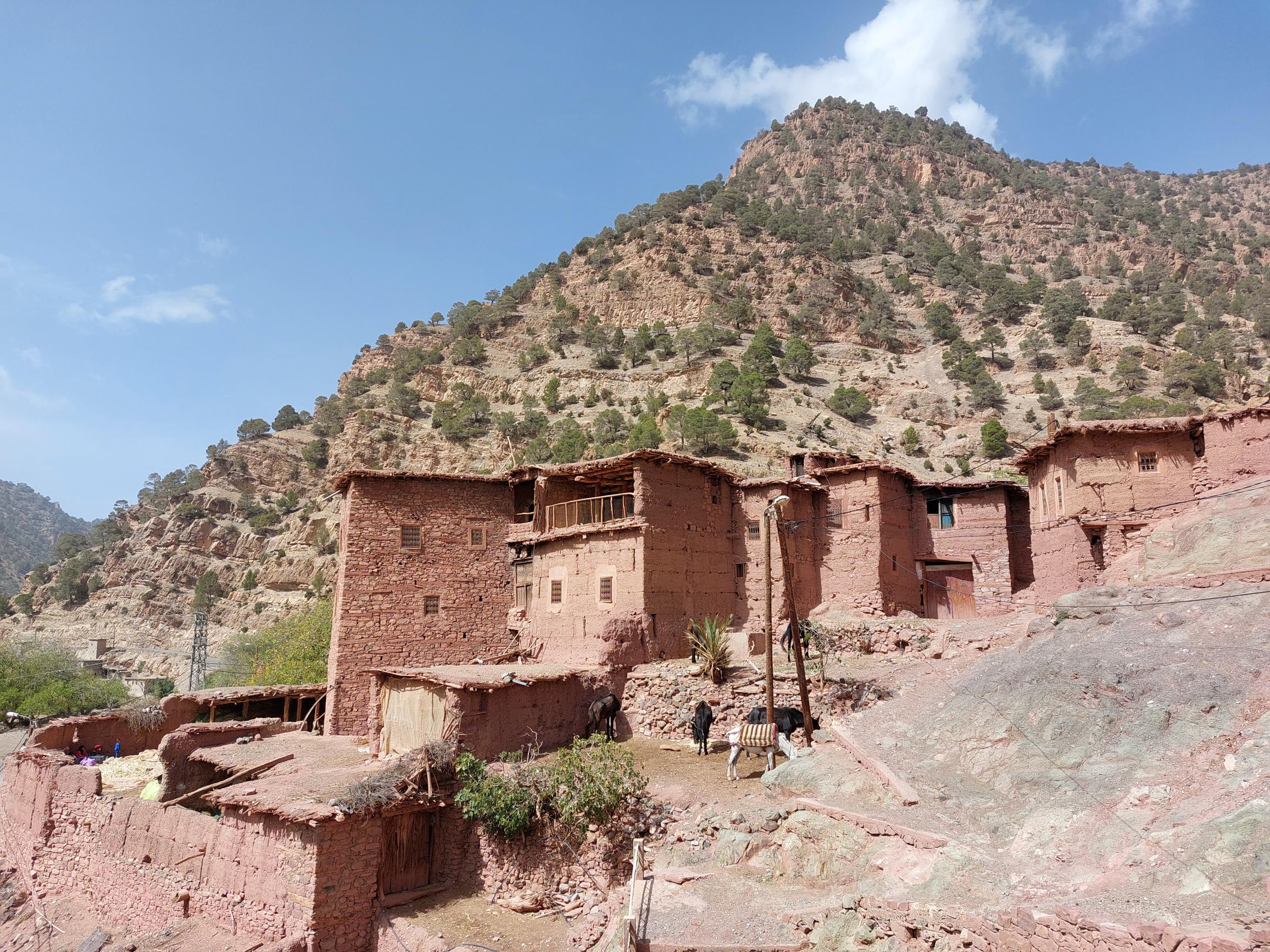 Morocco High Atlas MGoun, Tassaout valley, From final gite, Walkopedia