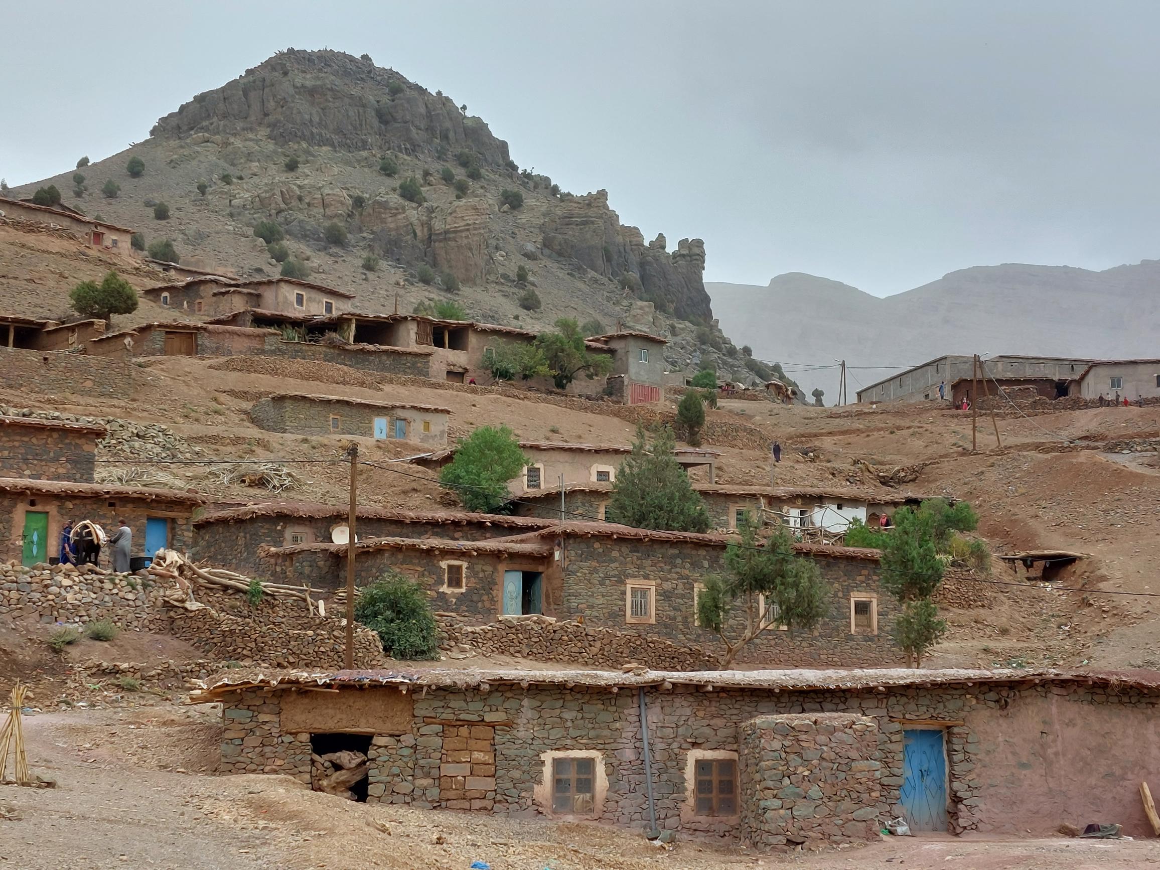 Morocco High Atlas MGoun, Tassaout valley, Tassaout valley top village, Walkopedia
