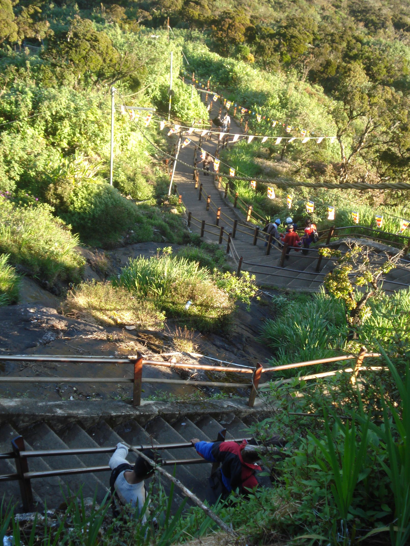 Sri Lanka Central Highlands, Adams Peak, Stairs up Adams Peak, Walkopedia