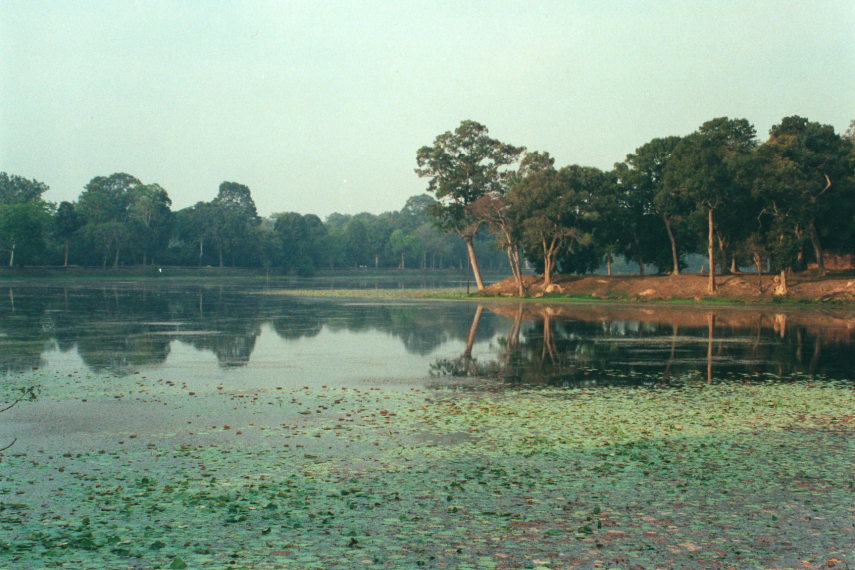 Cambodia, Angkor, Angkor Wat moat, Walkopedia