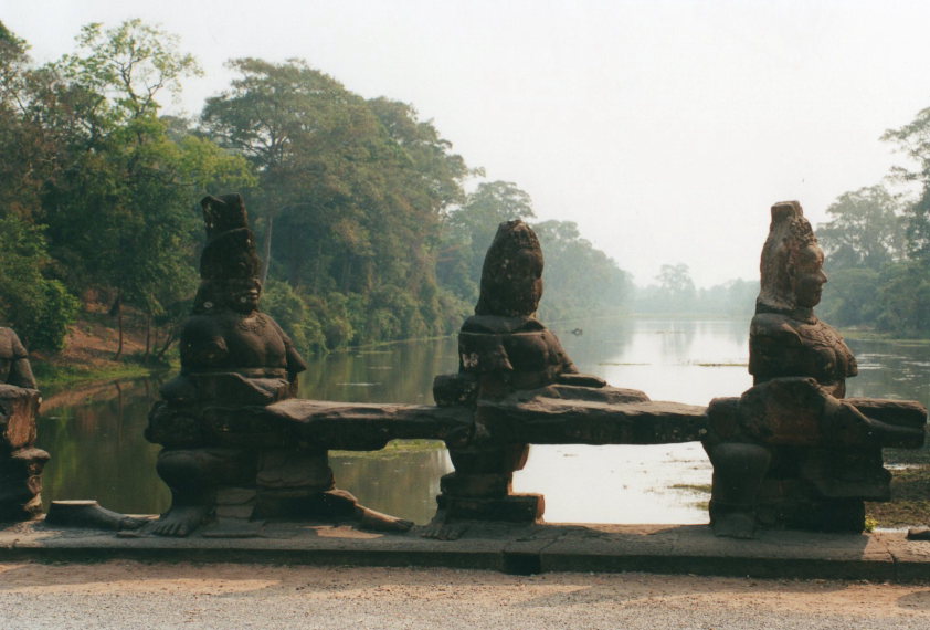 Cambodia, Angkor, Angkor city, moat, Walkopedia