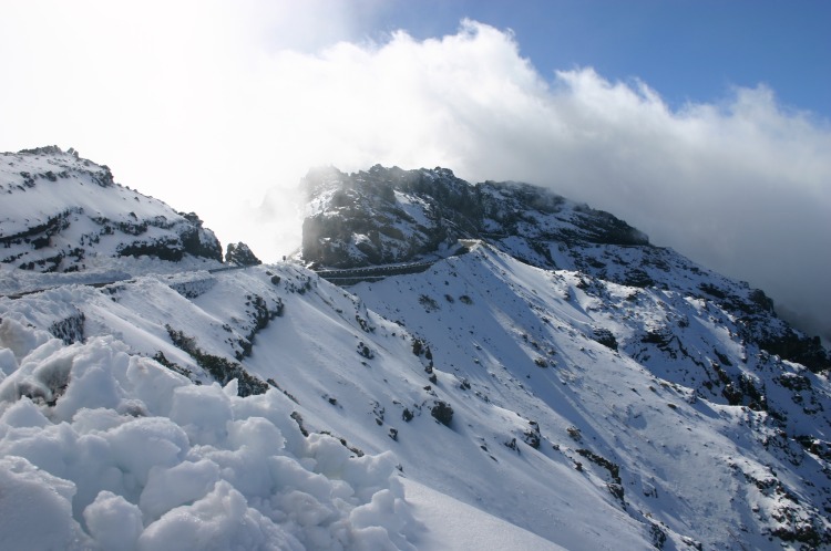 Spain Canary Islands: La Palma, Caldeira de Taburiente, Caldeira de Taburiente - rim in winter, Walkopedia