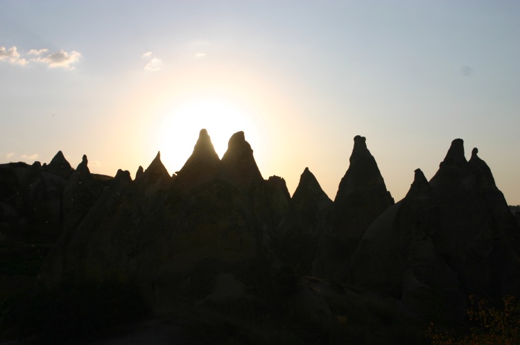 Turkey Central Anatolia Cappadocia, Cappadocia, Sunset near Goreme, Walkopedia