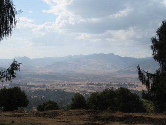 Bale Mountains: Gaysay grasslands from park HQ reserve - © William Mackesy