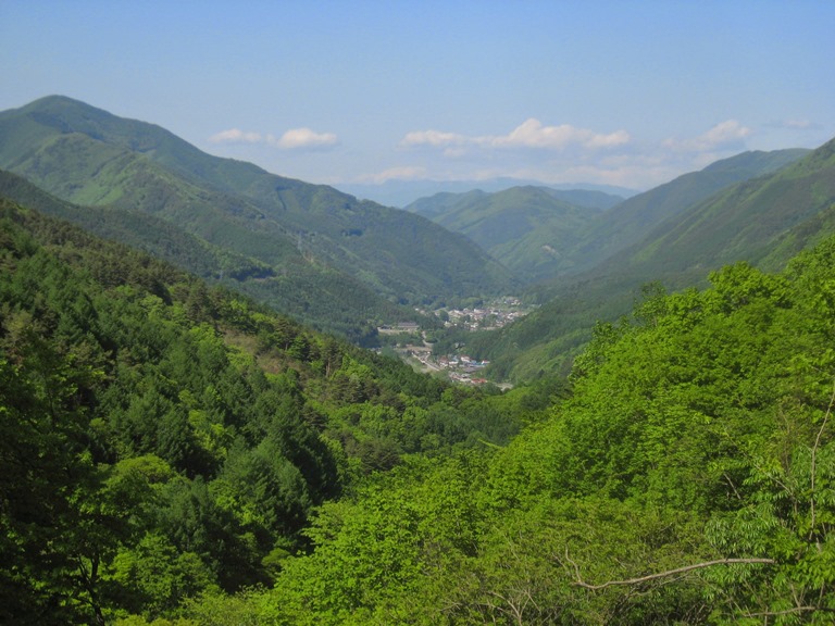 Japan, Nakasendo Way, A view over Narai, Walkopedia