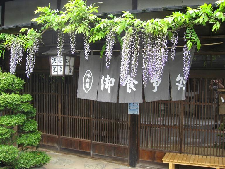 Japan, Nakasendo Way, Wisteria in O-Tsumago, Walkopedia